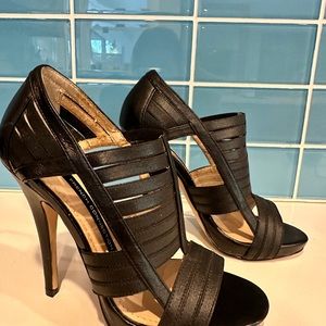 French Connection black stilettos. Only worn a few times.